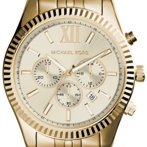 Michael Kors Herrklocka MK8281 Lexington Guldtonad/Guldtonat stål