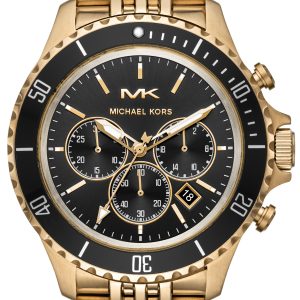 Michael Kors Herrklocka MK8726 Bayville Svart/Guldtonat stål Ø44 mm