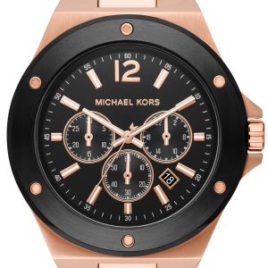 Michael Kors Herrklocka MK8940 Lennox Svart/Roséguldstonat stål