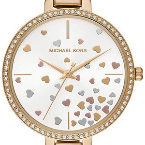 Michael Kors Jaryn Damklocka MK3977 Vit/Gulguldtonat stål Ø36 mm