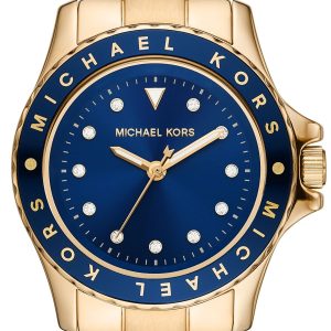 Michael Kors Kenly Damklocka MK6954 Blå/Guldtonat stål Ø33 mm