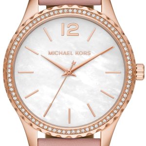 Michael Kors Layton Damklocka MK2909 Vit/Läder Ø38 mm