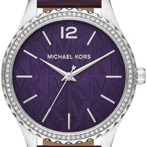 Michael Kors Layton Damklocka MK2924 Lila/Läder Ø38 mm