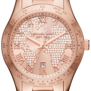 Michael Kors Layton Damklocka MK6376 Roséguldstonad/Roséguldstonat