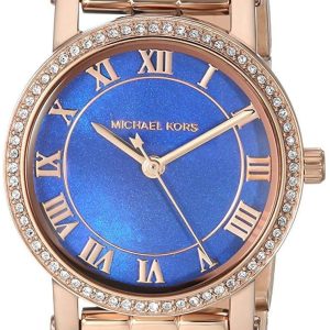 Michael Kors Norie Damklocka MK3732 Blå/Roséguldstonat stål Ø28 mm