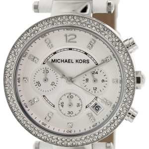 Michael Kors Parker Damklocka MK2277 Vit/Läder Ø38 mm