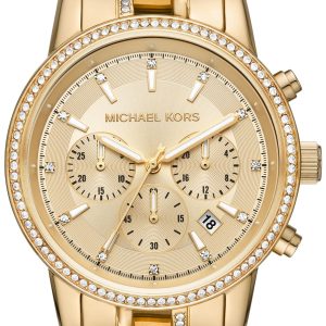 Michael Kors Ritz Damklocka MK6937 Guldtonad/Guldtonat stål Ø41 mm