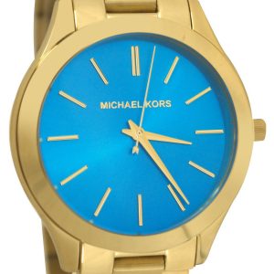 Michael Kors Runway Damklocka MK3265 Blå/Guldtonat stål Ø42 mm