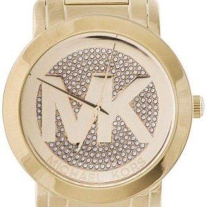 Michael Kors Runway Damklocka MK3462 Gulguldstonad/Gulguldtonat stål