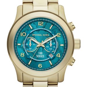 Michael Kors Runway Herrklocka MK8315 Blå/Gulguldtonat stål Ø45 mm