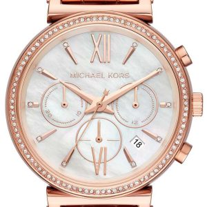 Michael Kors Sofie Damklocka MK6576 Vit/Roséguldstonat stål Ø39 mm