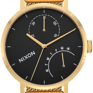 Nixon 99999 Damklocka A1166513-00 Svart/Gulguldtonat stål Ø37 mm