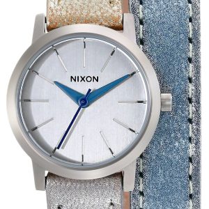 Nixon 99999 Damklocka A4031875-00 Silverfärgad/Läder Ø26 mm