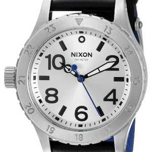 Nixon 99999 Damklocka A4672184-00 Silverfärgad/Läder Ø38 mm