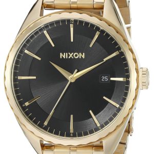 Nixon 99999 Damklocka A9342042-00 Svart/Gulguldtonat stål Ø39 mm