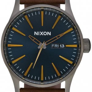 Nixon 99999 Herrklocka A105-2984-00 Blå/Läder Ø42 mm