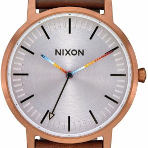 Nixon 99999 Herrklocka A10583173-00 Silverfärgad/Läder Ø40 mm