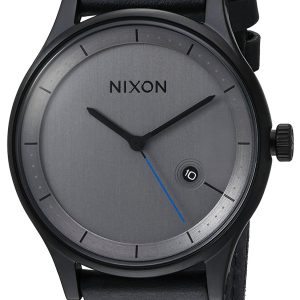 Nixon 99999 Herrklocka A1161001-00 Grå/Läder Ø41 mm