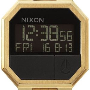 Nixon 99999 Herrklocka A158-502-00 LCD/Gulguldtonat stål