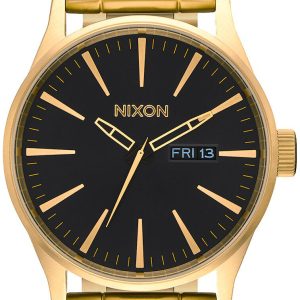 Nixon 99999 Herrklocka A356-510-00 Svart/Gulguldtonat stål Ø42 mm