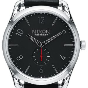 Nixon 99999 Herrklocka A465008-00 Svart/Läder Ø45 mm