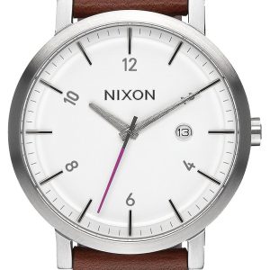 Nixon 99999 Herrklocka A9452168-00 Vit/Läder Ø42 mm