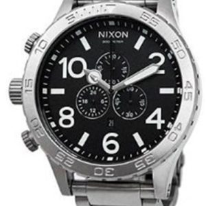 Nixon A083000-00 The 51-30 Chrono Svart/Stål Ø51 mm