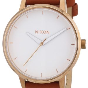 Nixon Damklocka A1081045-00 Vit/Läder Ø37 mm