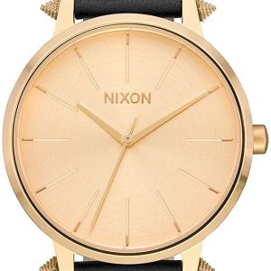 Nixon Damklocka A1083148-00 Gulguldstonad/Läder Ø37 mm