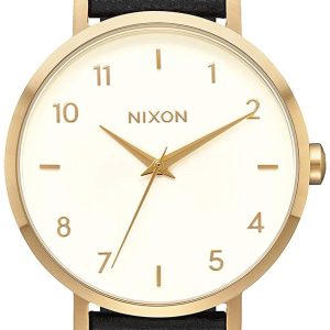 Nixon Damklocka A10912769-00 Vit/Läder Ø38 mm