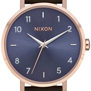 Nixon Damklocka A10913005-00 Arrow Blå/Läder Ø38 mm