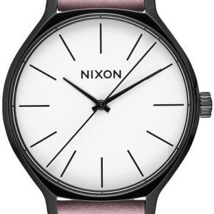 Nixon Damklocka A12503318-00 Vit/Läder Ø38 mm