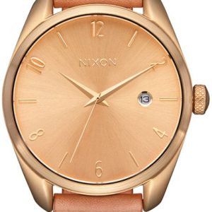 Nixon Damklocka A1343-5085 Roséguldstonad/Läder Ø38 mm