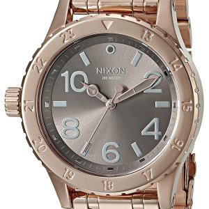 Nixon Damklocka A4102214-00 Grå/Roséguldstonat stål Ø38 mm