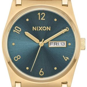 Nixon Damklocka A9552626-00 Grön/Läder Ø36 mm