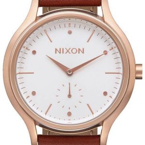 Nixon Damklocka A9952630-00 Vit/Läder Ø38 mm