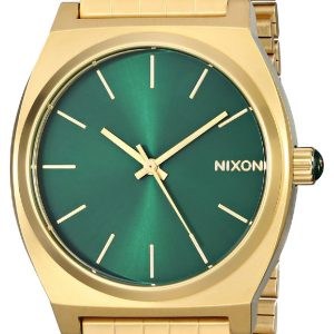 Nixon Herrklocka A0451919-00 The Time Teller Grön/Gulguldtonat stål