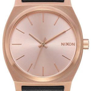 Nixon Herrklocka A0451932-00 The Time Teller Roséguldstonad/Läder