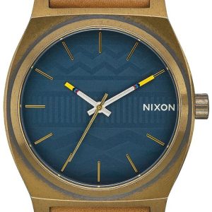 Nixon Herrklocka A0452731-00 The Time Teller Blå/Läder Ø37 mm