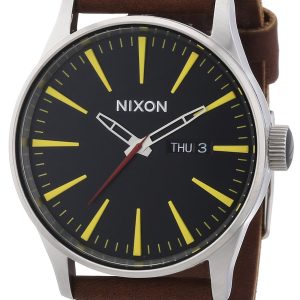 Nixon Herrklocka A105019-00 Svart/Läder Ø42 mm