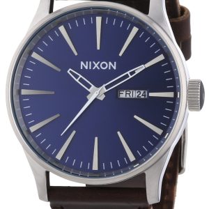 Nixon Herrklocka A1051524-00 Blå/Läder Ø42 mm