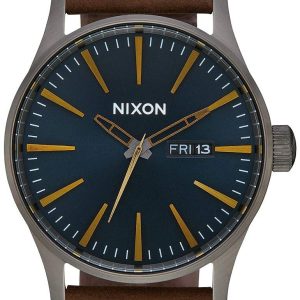 Nixon Herrklocka A1052984-00 The Sentry Blå/Läder Ø42 mm