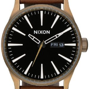 Nixon Herrklocka A1053053-00 The Sentry Svart/Läder Ø42 mm