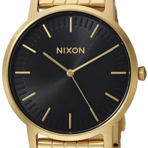 Nixon Herrklocka A10572042-00 Svart/Gulguldtonat stål Ø40 mm