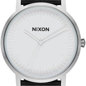 Nixon Herrklocka A1058-2855-00 The Porter Vit/Läder Ø40 mm