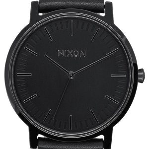 Nixon Herrklocka A1058001-00 Svart/Läder Ø40 mm