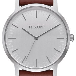 Nixon Herrklocka A10581113-00 Silverfärgad/Läder Ø40 mm