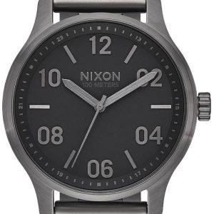 Nixon Herrklocka A1242-1531-00 The Patrol Svart/Stål Ø42 mm