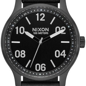 Nixon Herrklocka A12432998-00 Svart/Läder Ø42 mm