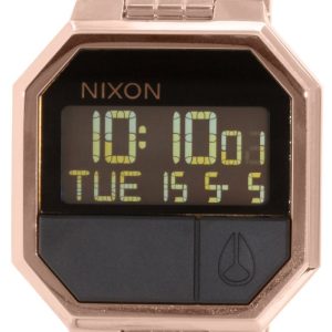 Nixon Herrklocka A158897-00 The Re-Run LCD/Roséguldstonat stål